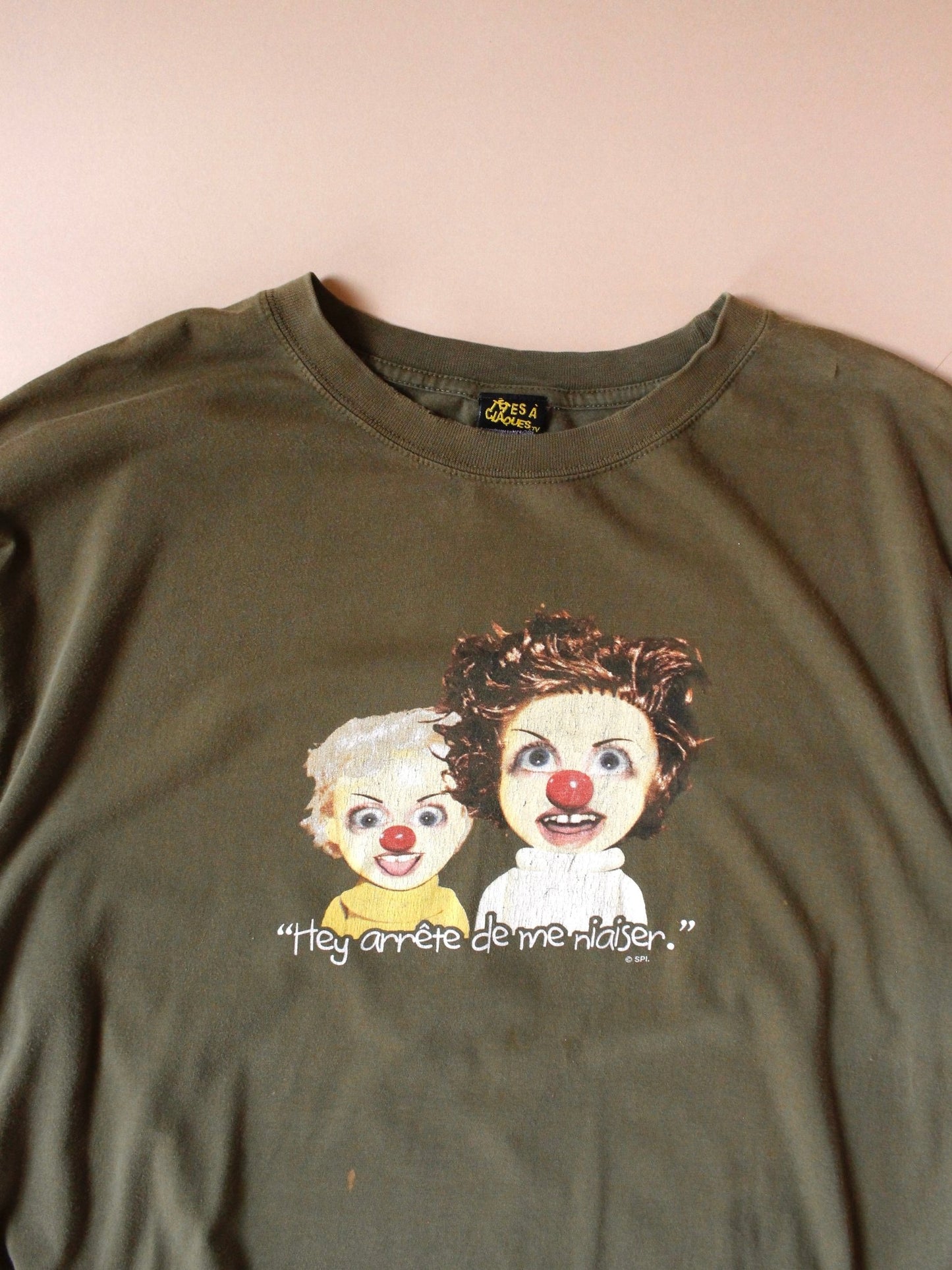 2000s “Hey Arrête de me Niaiser” Tee