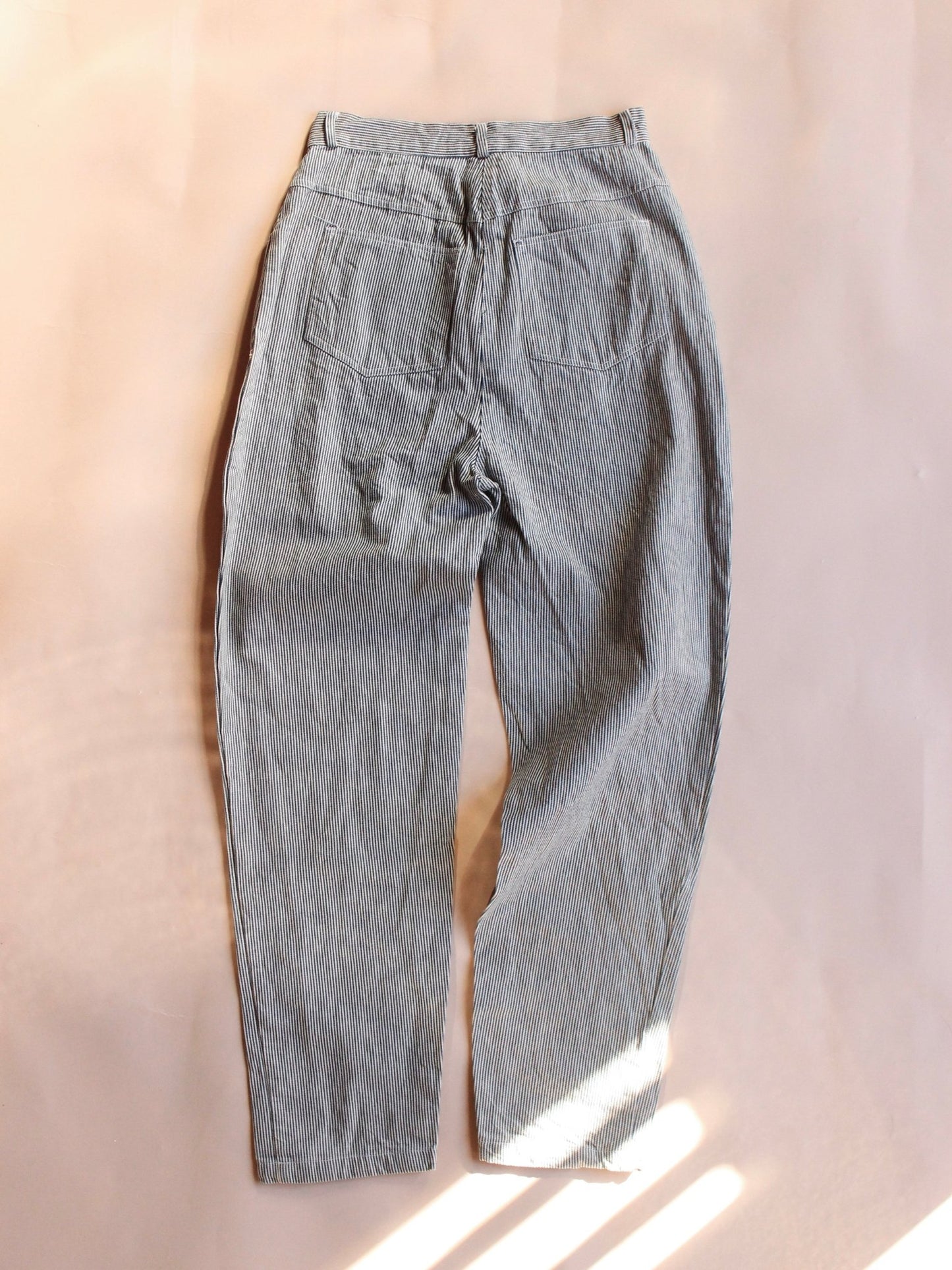 1980s Hickory Striped Denim Pants