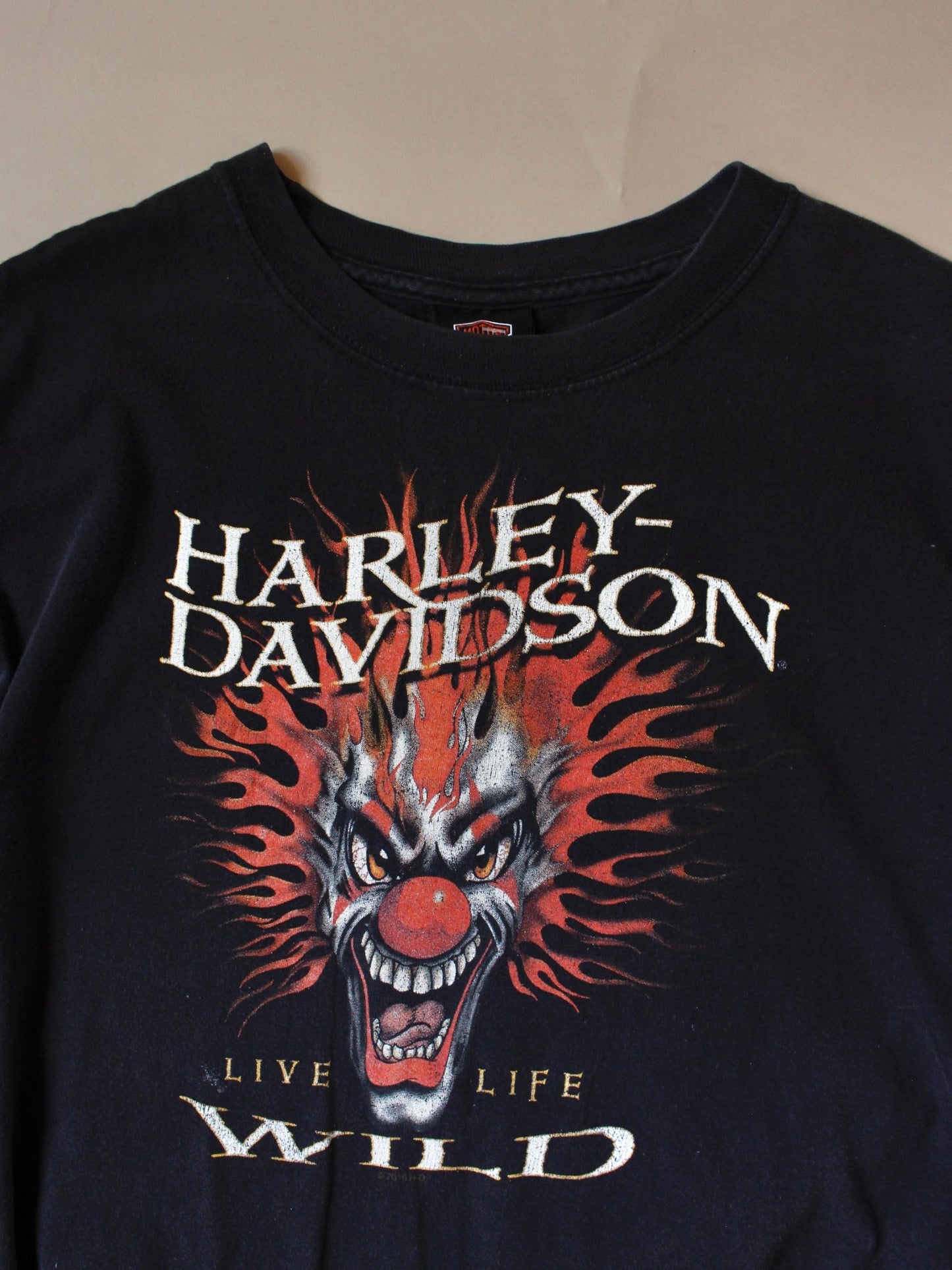 2000s Live Life Wild Harley Tee