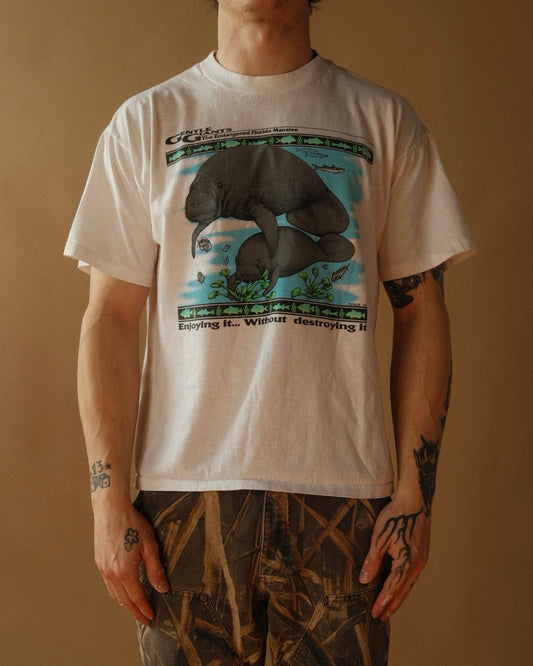 1990s “Enjoy it without Destroying it” Manatee Tee