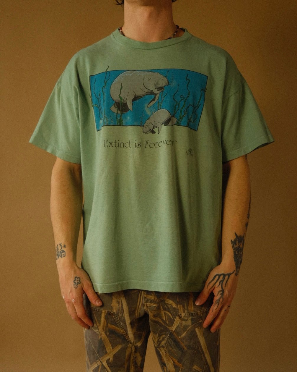 1990 “Extinction is Forever” Manatee Tee