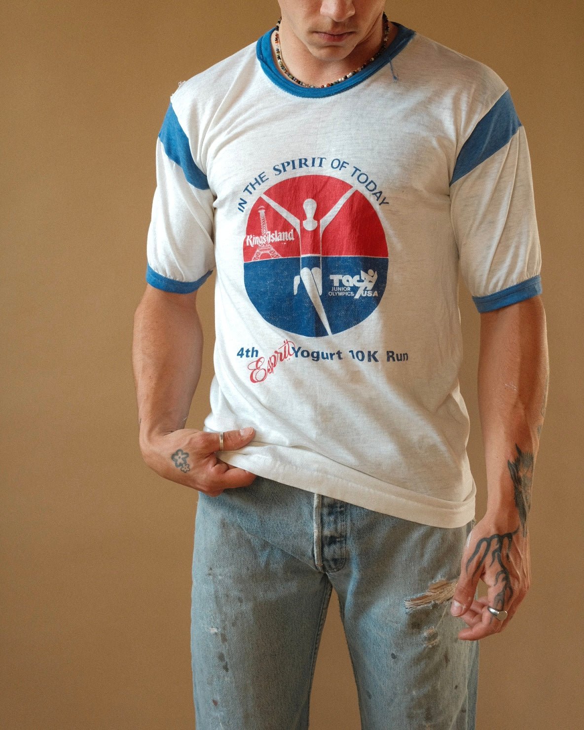 1970s Junior Olympics Ringer Tee