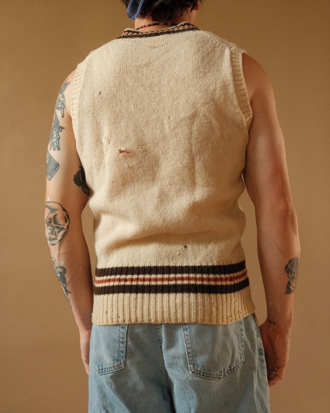 1970 Trashed Wool Vest