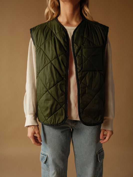 1980s Quilted Hunting Vest