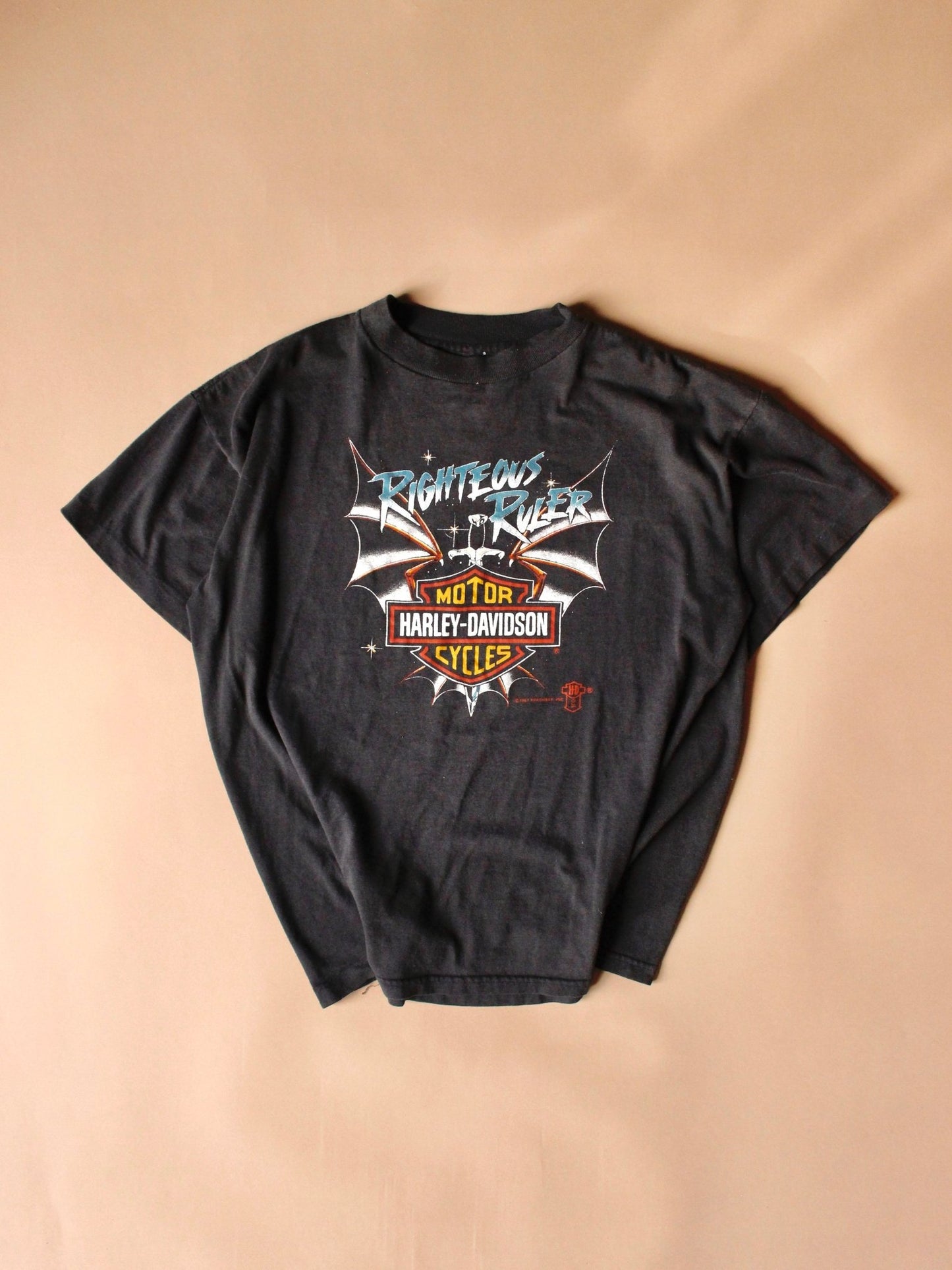 1987 Harley Davidson “Righteous Ruler” Tee