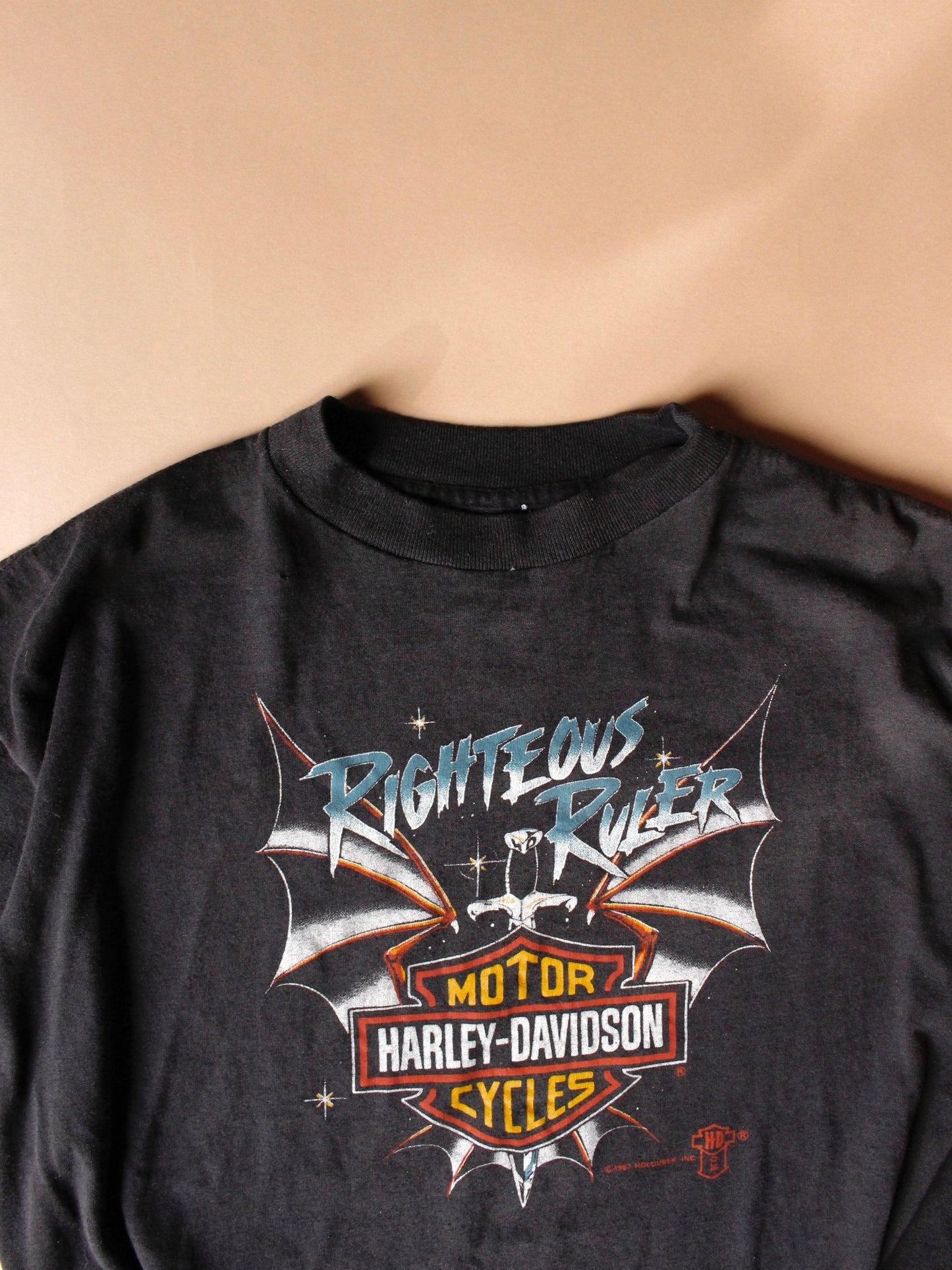 1987 Harley Davidson “Righteous Ruler” Tee