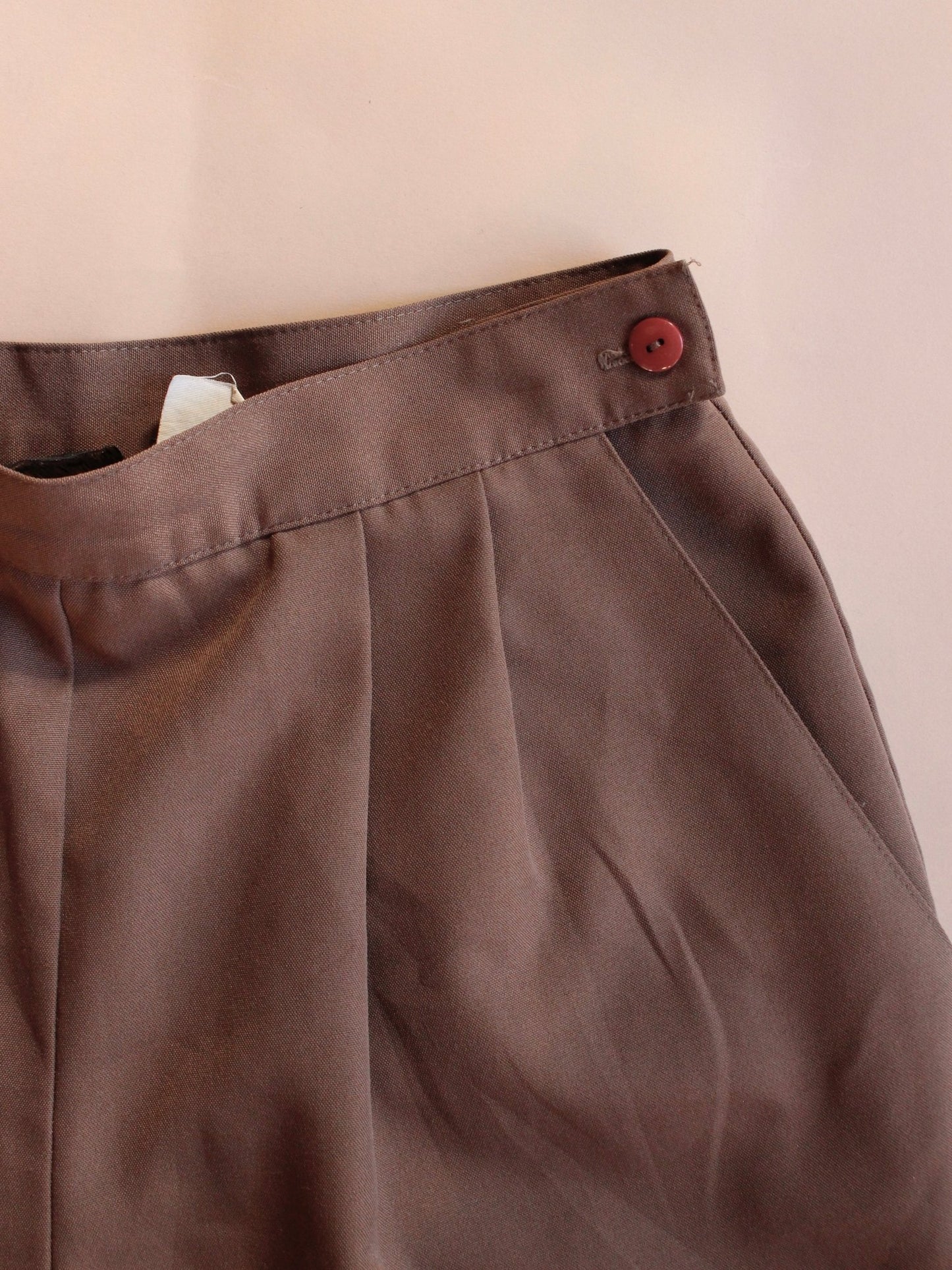 1970s Women’s Pleated Poly Trouser
