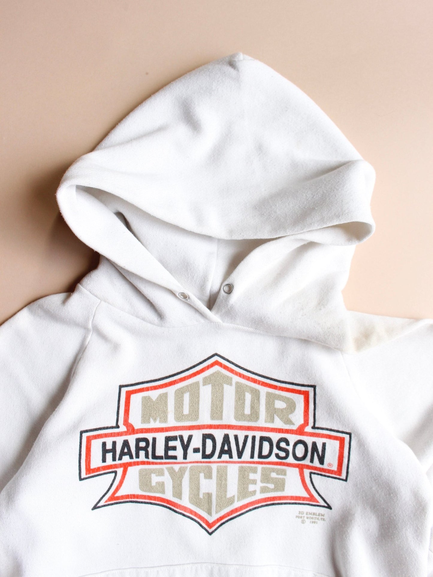 1990s Harley Davidson 3D Emblem hoodie