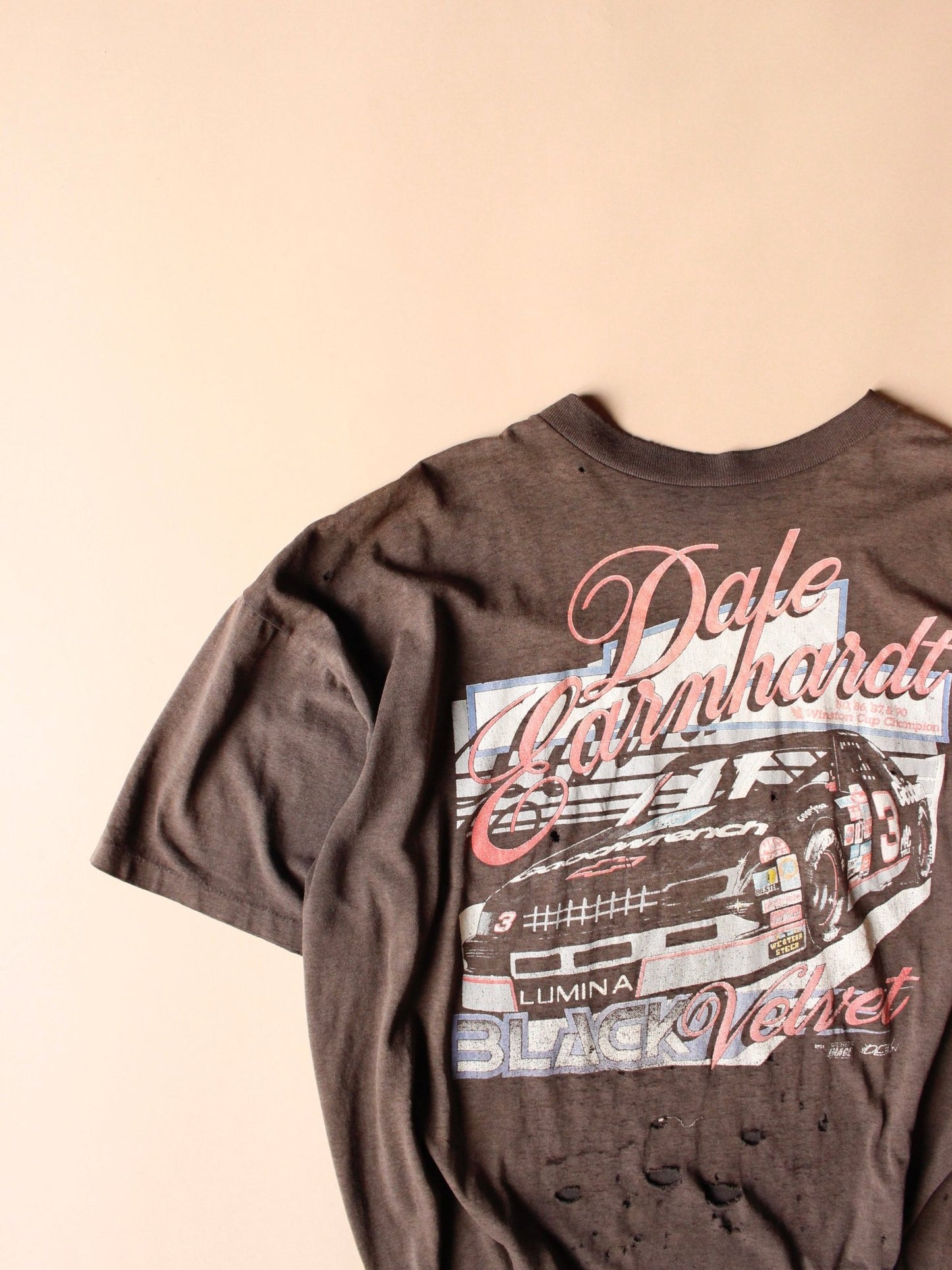 1991 Faded/ Distressed Dale Earnhardt “Balck Velvet” Racing Tee