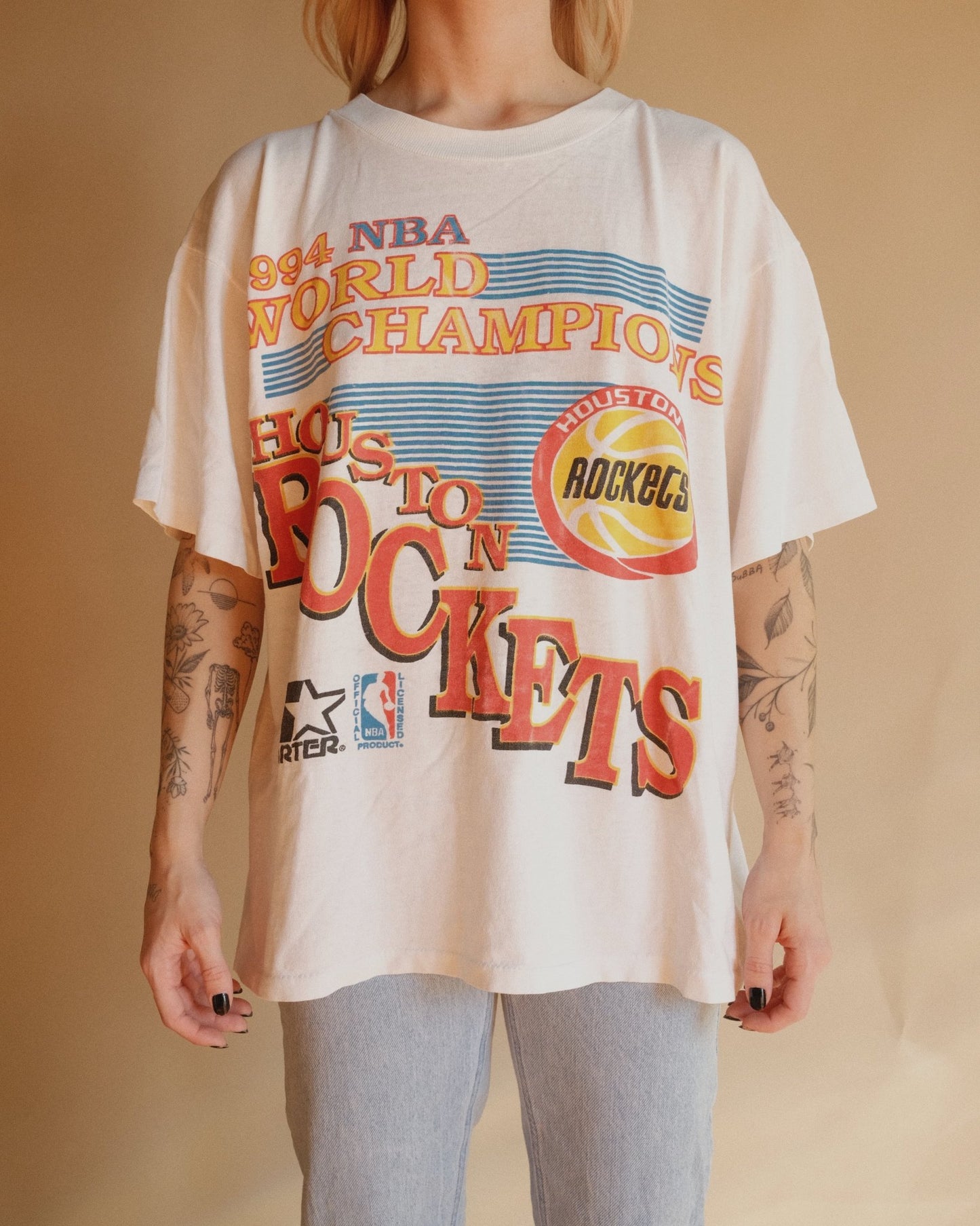 1994 Houston Rockets World Champs Starter Tee