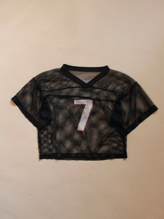 1980s Cropped Mesh Jersey