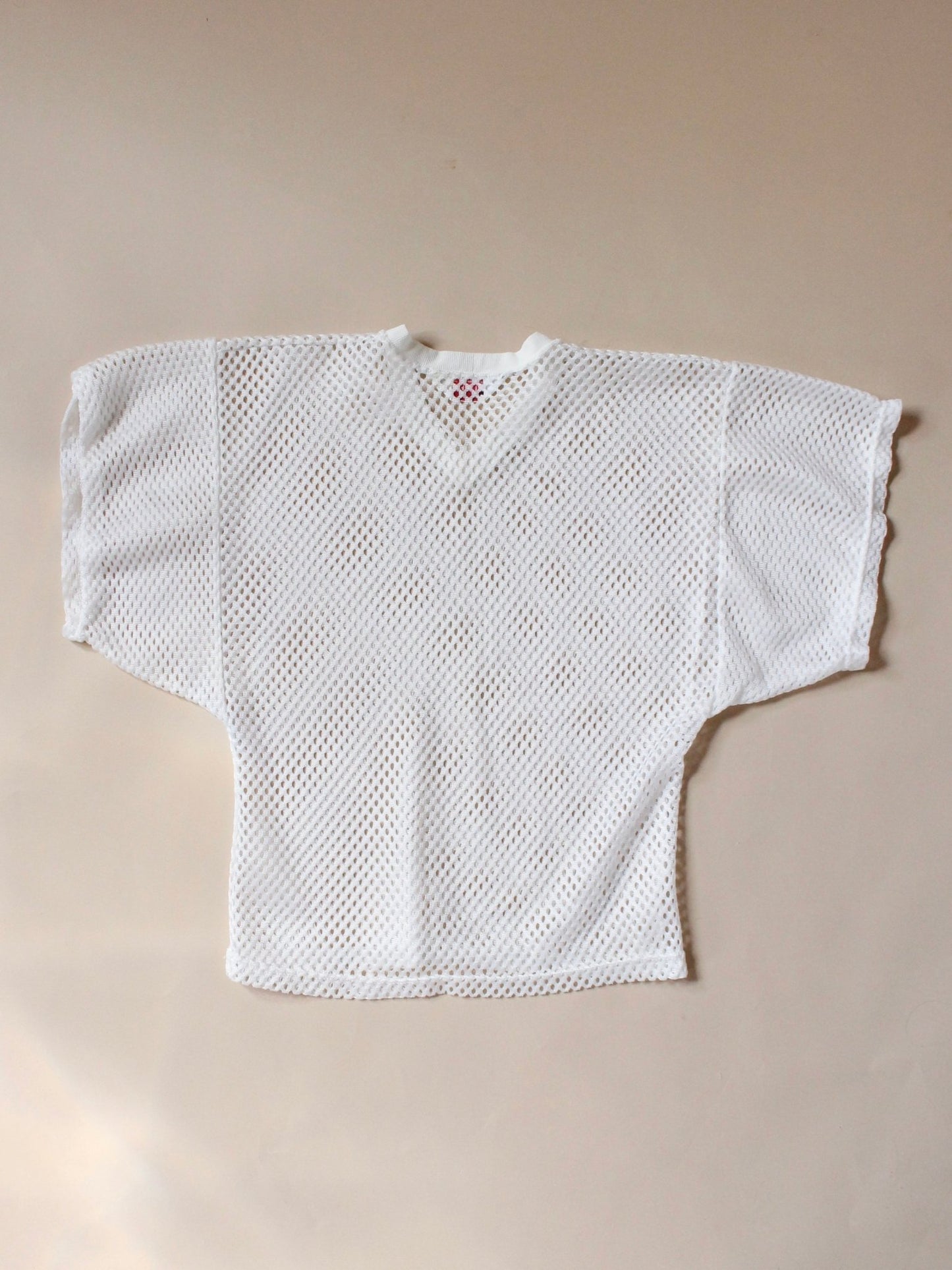 1980s White Mesh Jersey